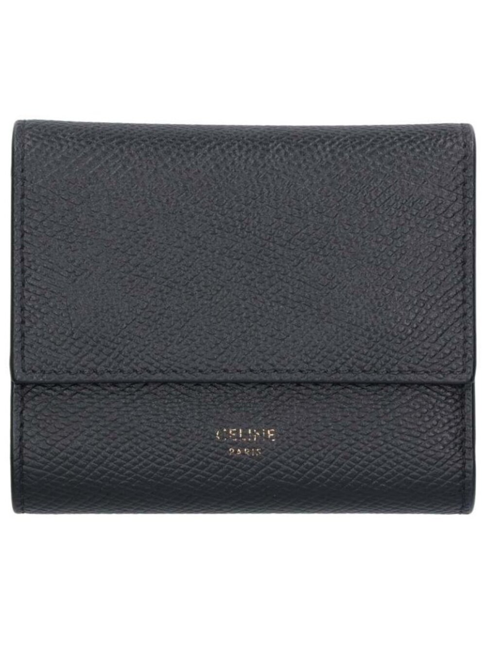 Celine Small Trifold Leather Compact Wallet
